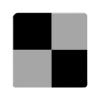 Leneta Form M12-BG Black Gray Opacity Chart 25x25mm