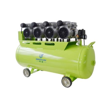 GREELOY GA-64 Silent oil-free Air Compressor 2400W Power with 4 pump heads