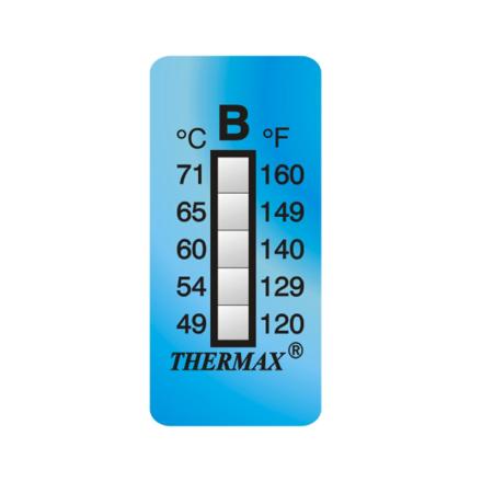 Thermax (TMC) 5 grid B Temperature Indicator Label 49~ 71 ℃
