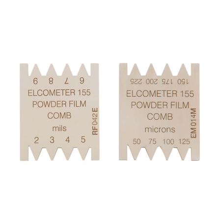 Elcometer 155 B15513573-10 Uncured Powder coating Wet Film Comb Set (2pcs)
