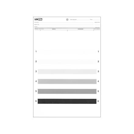 LENETA Form 24B gray scale cardboard