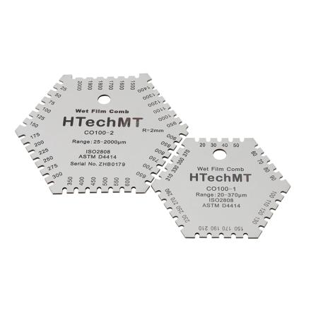 Germany HTechMT CO100-1 wet-film card, six-sided Wet Film Comb 20-370&mu;m