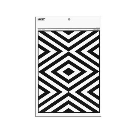 Leneta 8B sealed Opacity Chart with black and white stripes