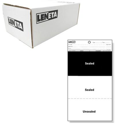 Leneta 1A Opacity Chart Black sealed in white sealed in white unsealed