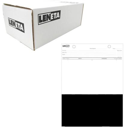 Leneta 5C sealed Opacity Chart black and white in half, top white and bottom black