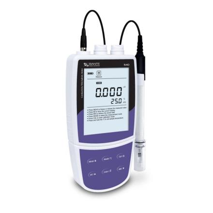 Bante520-DH portable conductivity meter for measurement of high Conductivity Detectors