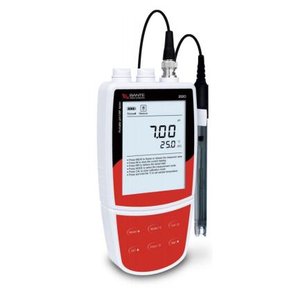Bante220-UK Portable pH Meter with P11 Glass pH electrode