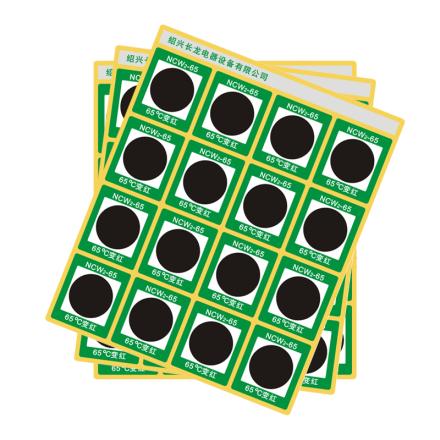 CHANGLONG NCW2-65 Reversible discoloration Thermometric Paper Temperature 65 ℃ Specification 30x26mm