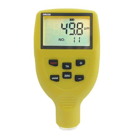 DONGRU DR220 Coating Thickness Gauge for nondestructive measurement of magnetic metal substrate surface coatings
