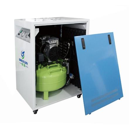 GREELOY GA-83X silent oil-free Air Compressor, three pump heads, with elimination speakers