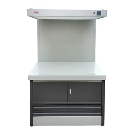 JINPUTE new narrow floor type standard illuminant table, small format printing sample table