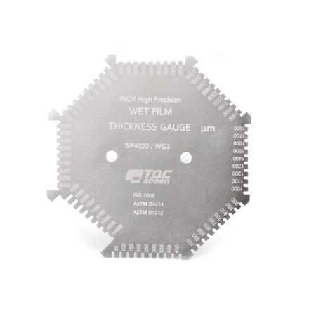 TQC SP4020 octagonal WFT gauge wet-film card 10mm