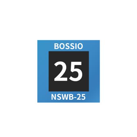 Bossio NSWB-25 Single Point Reversible Temperature Sensing Sticker 20 * 20mm/25 ℃