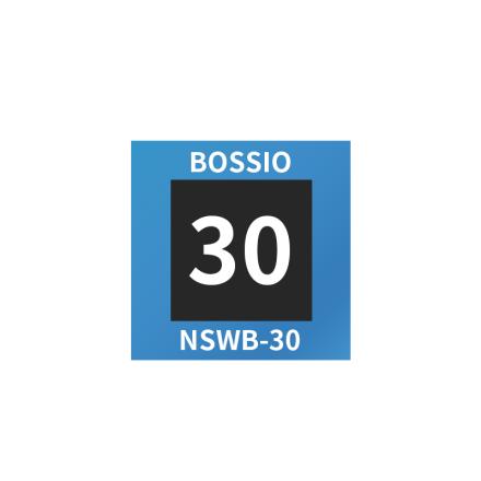 Bossio NSWB-30 Single Point Reversible Temperature Discoloration Sticker 20 * 20mm/30 ℃
