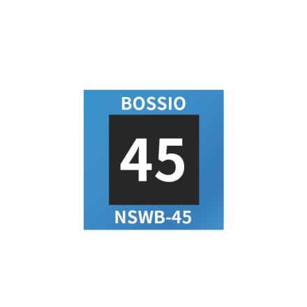Bossio NSWB-45 Single Point Reversible Temperature Sticker 20 * 20mm/45 ℃