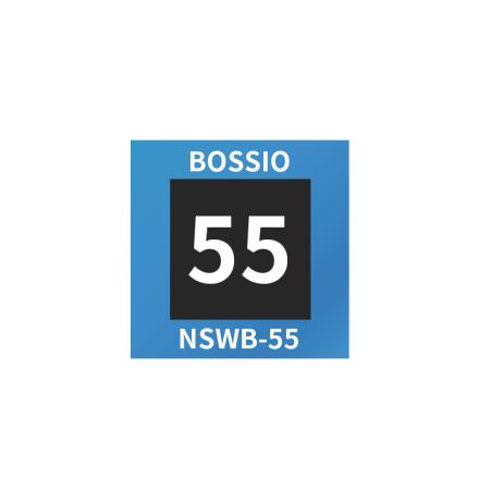 Bossio NSWB-55 Single Point Reversible Temperature Sticker 20 * 20mm/55 ℃
