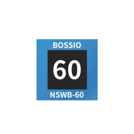 Bossio NSWB-60 Reversible Color Changing Thermometric Paper 20 * 20mm/60 ℃
