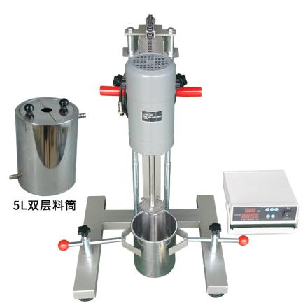 Qiwei FS-1100D Experimental Disperser (digital display high-speed) with 5L Mixing Tank