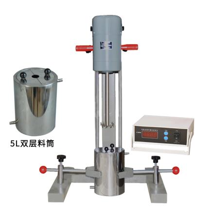 Qiwei FS-400T Digital High Speed Disperser with 5-liter double-layer drum