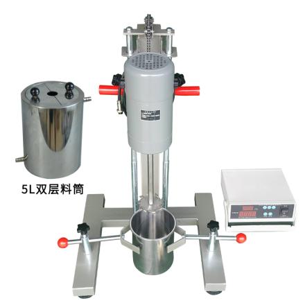 High Speed Disperser Qiwei FS-1000D Digital Display High Speed Disperser with 5-liter Mixing Tank