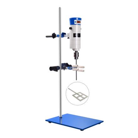 HUXI JB90-SH Chemical Experiment Stirrer Square Hole Fan-type Impeller Slurry 60mm Rod Length 350mm