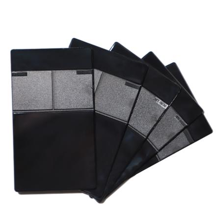 Test grade ABS + PC plastic board 75 * 130 * 2 black and white gray, experimental special ABS + PC plastic board