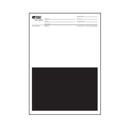 TQCsheen VF2344 black and white Spreading Rate Chart film cardboard
