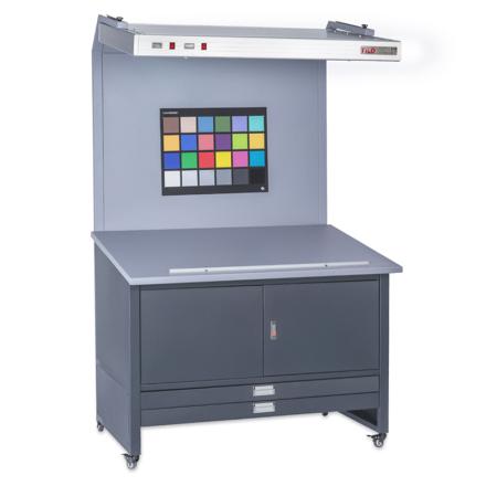 3NH CC120-E-1 Standard Viewing Station Color Assessment Cabinet D65 Two Drawers One Cabinet