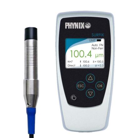 PHYNIX Surfix SX-F0.5A iron-based micro probe coated platings Thickness Gauge 500&mu;m
