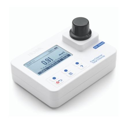 HANNA HI97711 Portable waterproof residual chlorine/free chlorine/total chlorine photometer