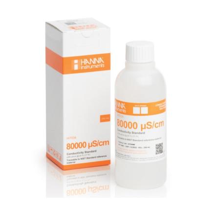 HANNA HI7034L Conductivity Detector calibrating solution 80000 &mu;S/cm