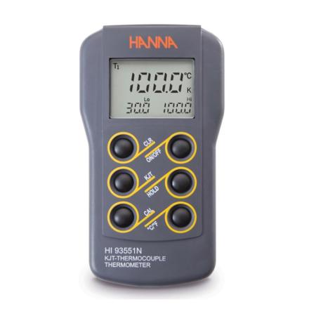 HANNA HI93551N Single Channel Dual Range Wide Range Temperature Meter (with Adjustment)