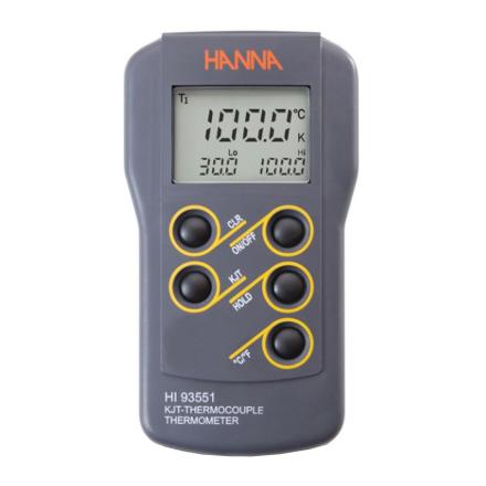 HANNA HI93551 Single Channel Dual Range Wide Range Temperature Meter