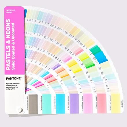 PANTONE GG1504C Pastel Color Card Neon Formula Guide 154 Pink Color 56 Neon Spot Colors