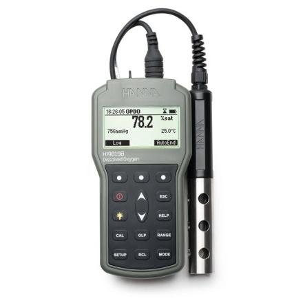 HANNA HI98198 Portable (Fluorescence Method) Dissolved Oxygen DO-Saturated Dissolved Oxygen Meter
