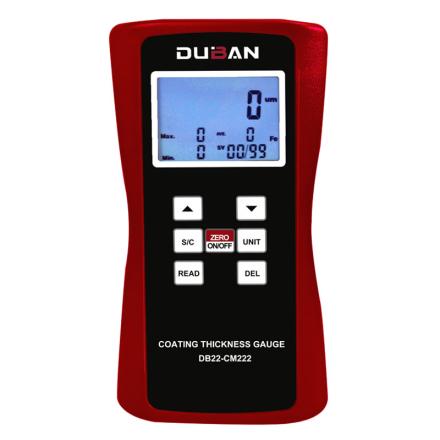 DUBAN DB22-CM222 Coating Thickness Gauge with F/NF probe Measurement range 0~2000&mu;m
