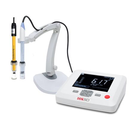 DDKSIC PC100 Benchtop pH, Conductivity Meter pH/mV (ORP electrode optional)/conductivity/resistivity/TDS/salinity/℃