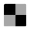 Leneta Form M12-BG Black Gray Opacity Chart 25x25mm