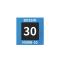 Bossio NSWB-30 Single Point Reversible Temperature Discoloration Sticker 20 * 20mm/30 ℃