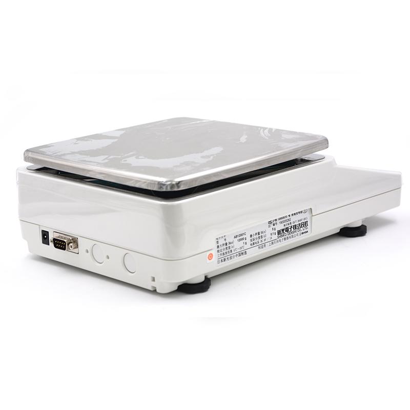 新光0.01g电子天平AB3202C后侧细节图