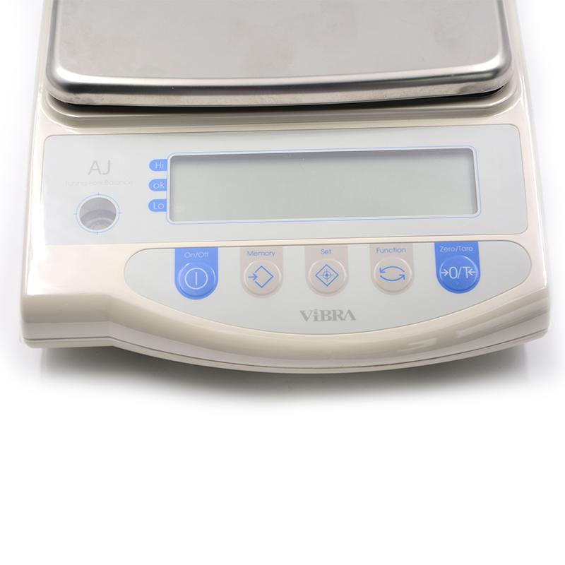日本Vibra0.1g电子天平AJ-8200E按键面板细节图