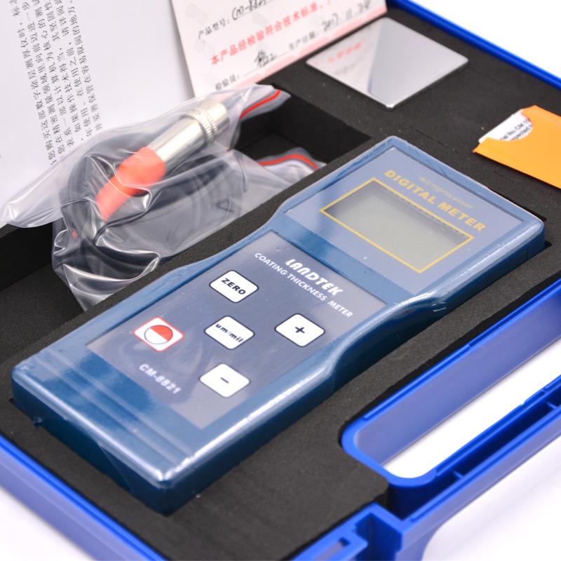 兰泰CM8821涂层测厚仪产品合格证实拍图