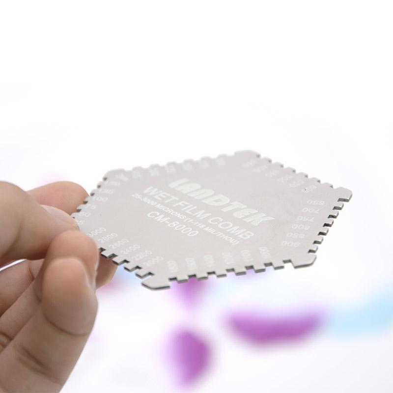 兰泰CM8000六角湿膜规刻度细节图