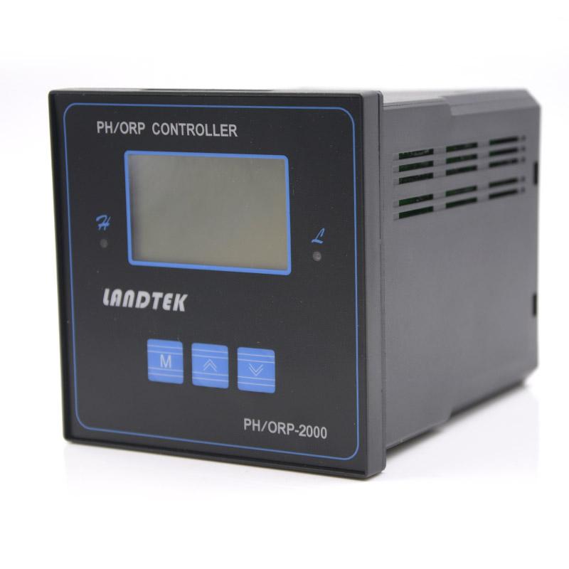 兰泰 PH/ORP-2000 酸碱度控制器显示屏细节图