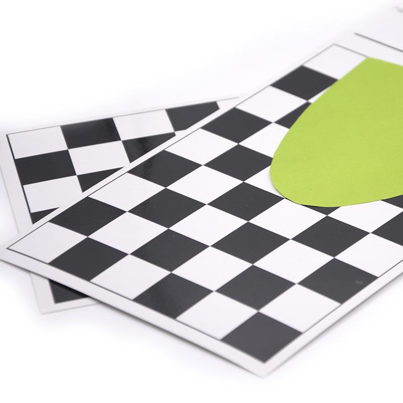 赛德昌黑白格遮盖力卡纸涂膜细节图