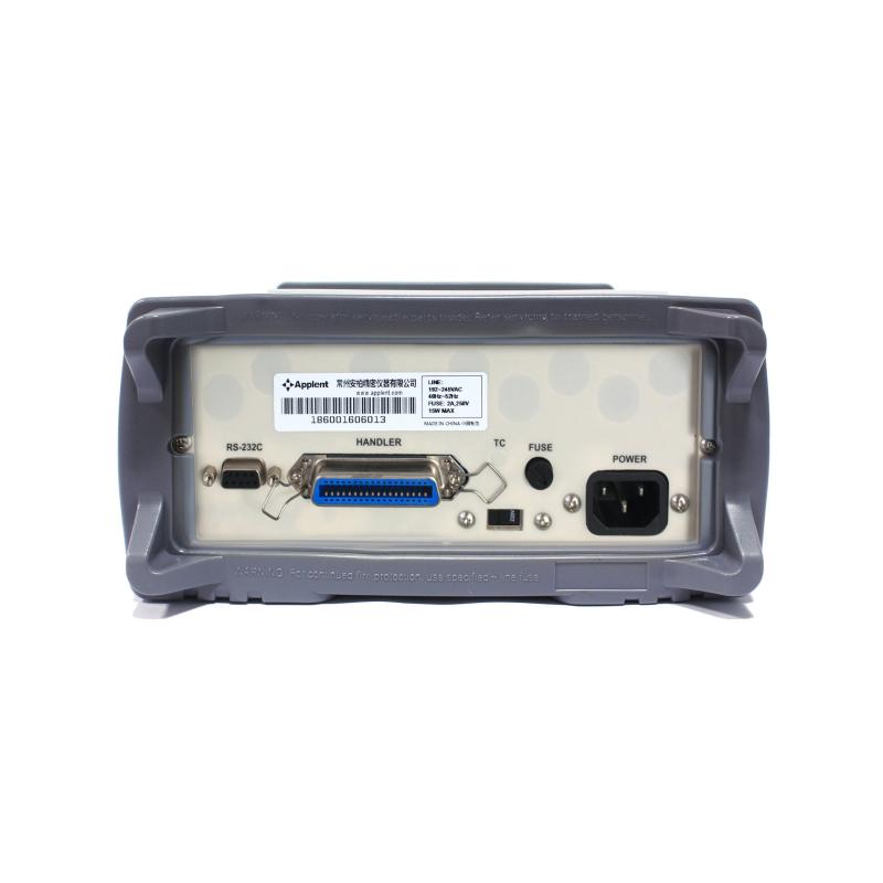 安柏AT188台式万用表背面接口细节图