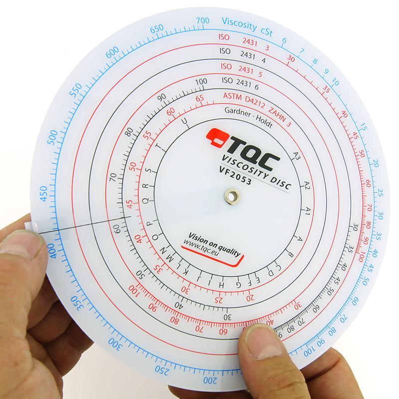 TQC粘度对照表盘VF2053侧面图