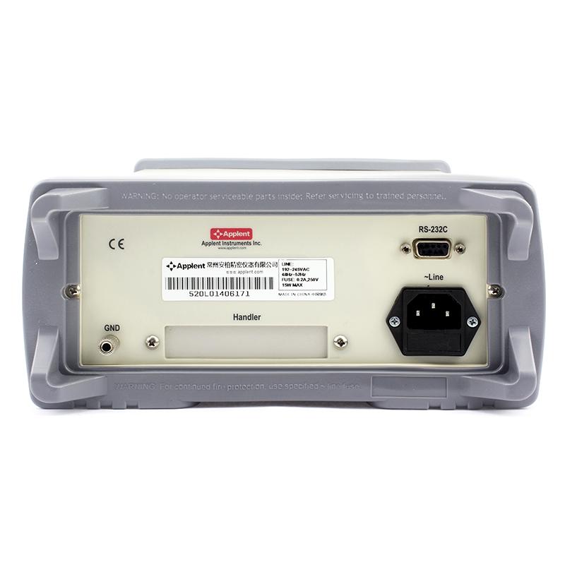 安柏AT521交流电阻测试仪背面图