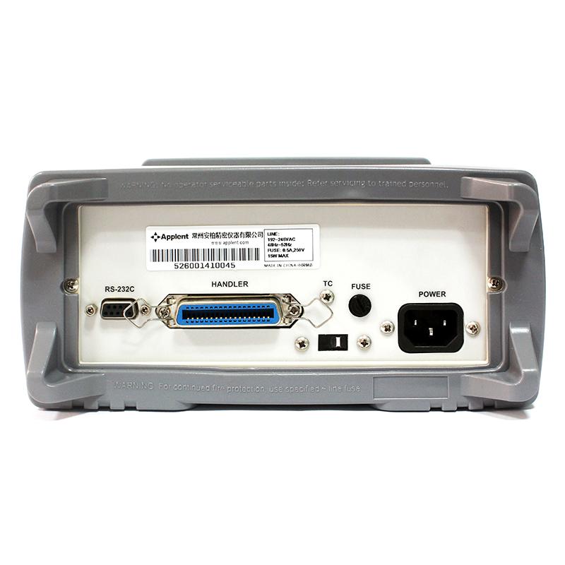 安柏AT526B交流电阻测试仪背面图