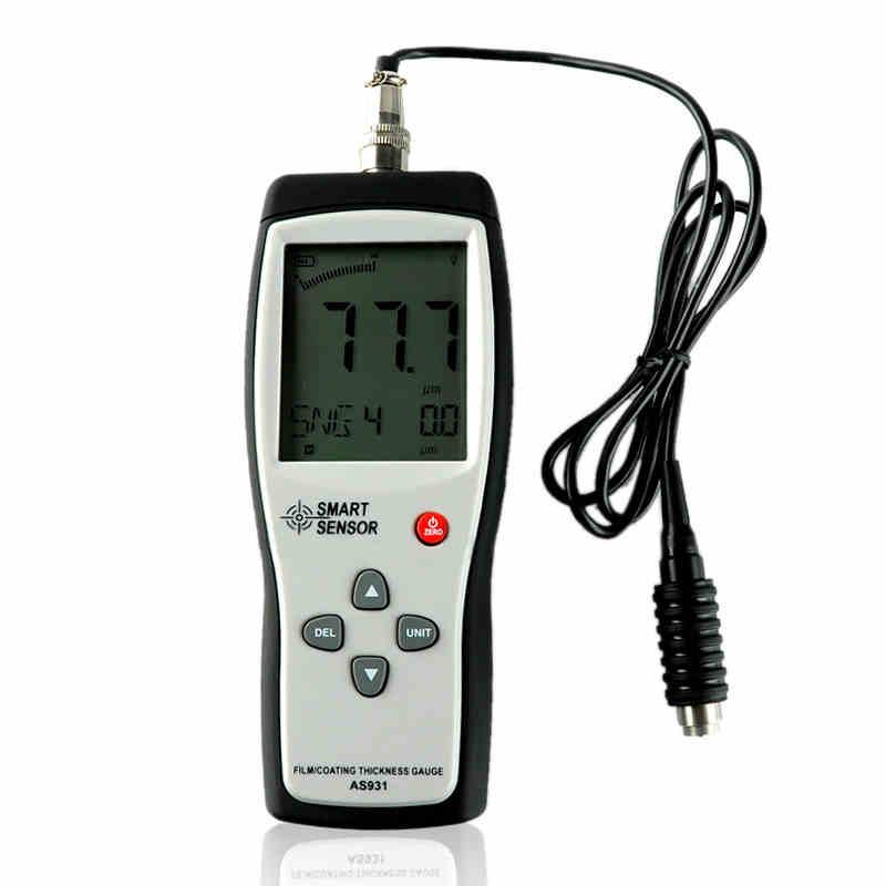 SMART SENSOR AS931 Coating Thickness Gauge Measurement range 0~1800a Iron-based, with wire probe